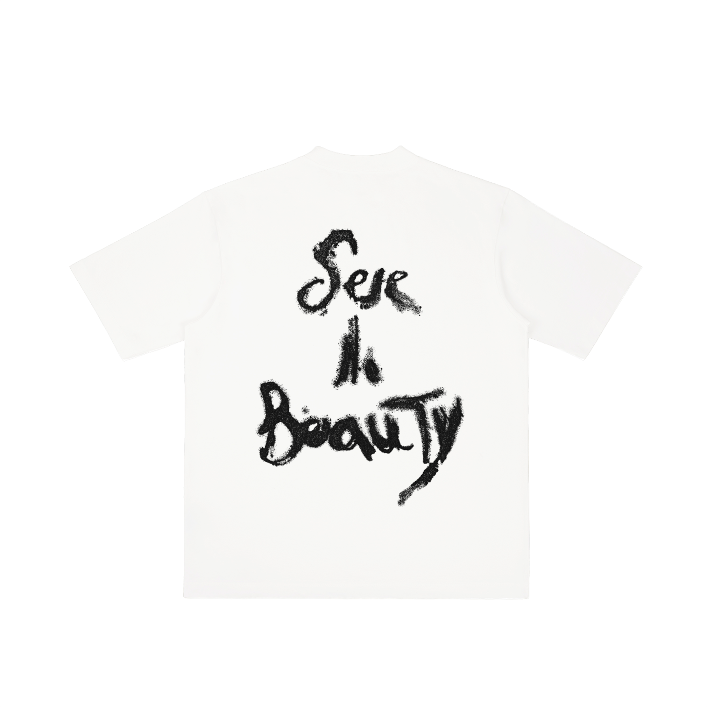 "SEE NO BEAUTY" TEE (BLACK LIPS)