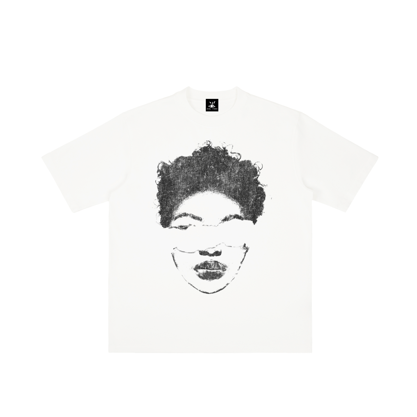 "SEE NO BEAUTY" TEE (BLACK LIPS)